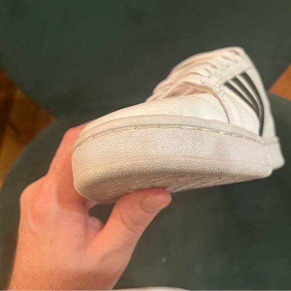 adidas Men's White and Black grand court sneakers - Picture 8 of 9